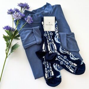 Vera Bradley Ikat crew socks.